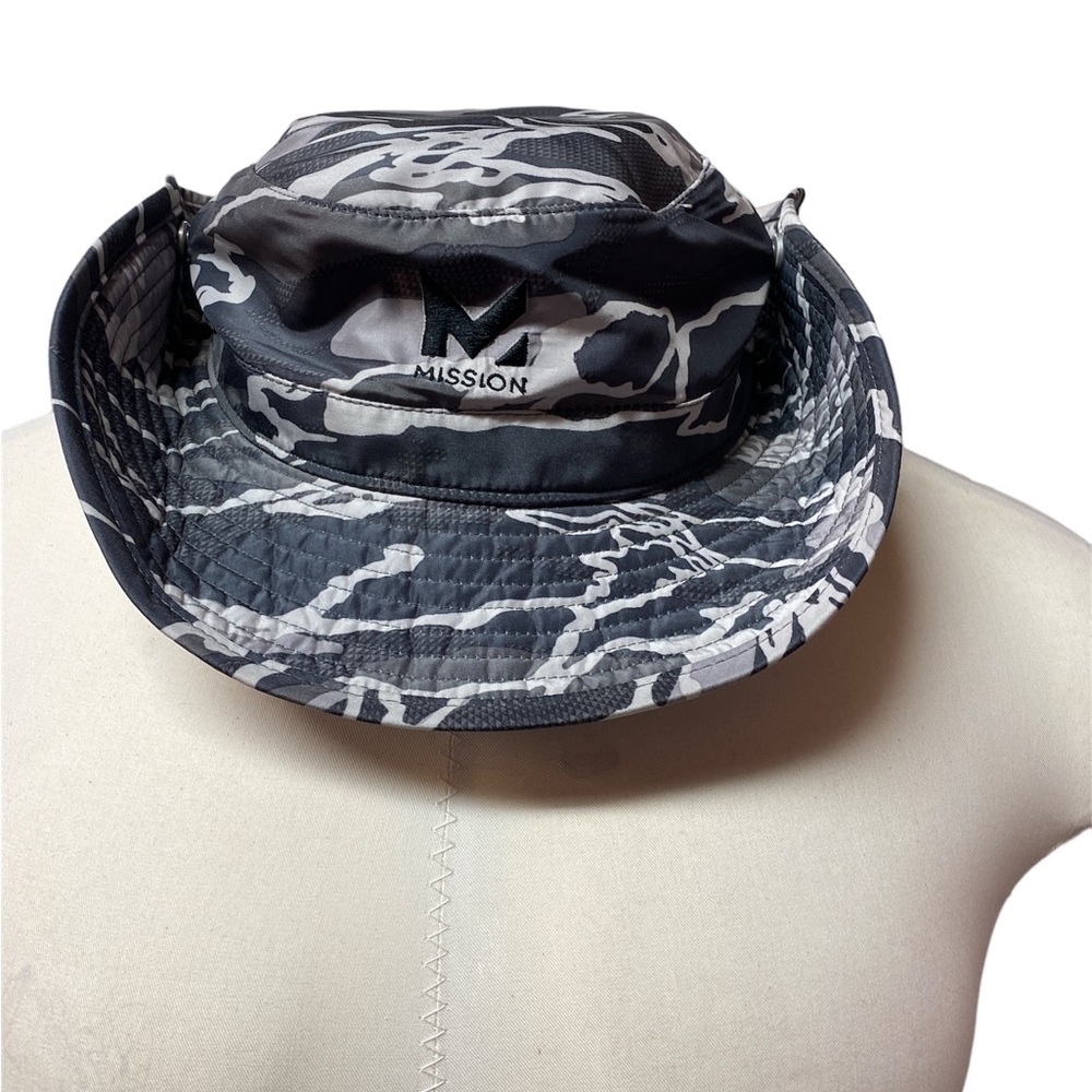 Mission Bucket Hat - Gray Camoflauge